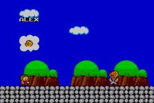 une photo d'Ã©cran de Alex Kidd in Miracle World sur Sega Master System